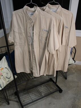 Columbia PFG Fishing Shirt Bundle Men’s XXL Short Sleeve Lot